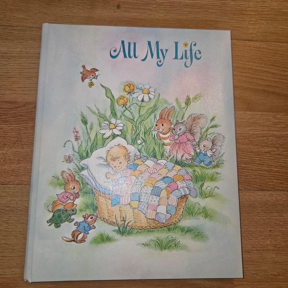 Vintage 1970s All My Life Baby Record Memory Book gift baby book nursery
